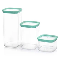 Martha Stewart Mint Green Plastic Stackable Container Set