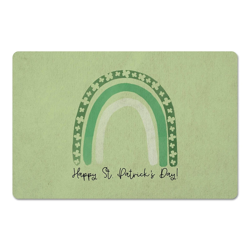 St. Patrick's Day Rainbow 18" x 27" Floor Mat