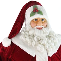 6ft. Life-Size Plush Santa Claus Standing or Sitting Christmas Figure
