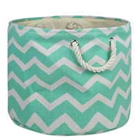 DII® Medium Round Chevron Polyester Bin