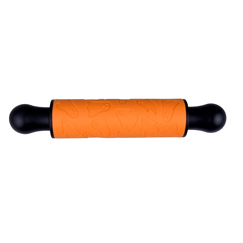 Orange & Black Ghost Silicone Rolling Pin by Makery™