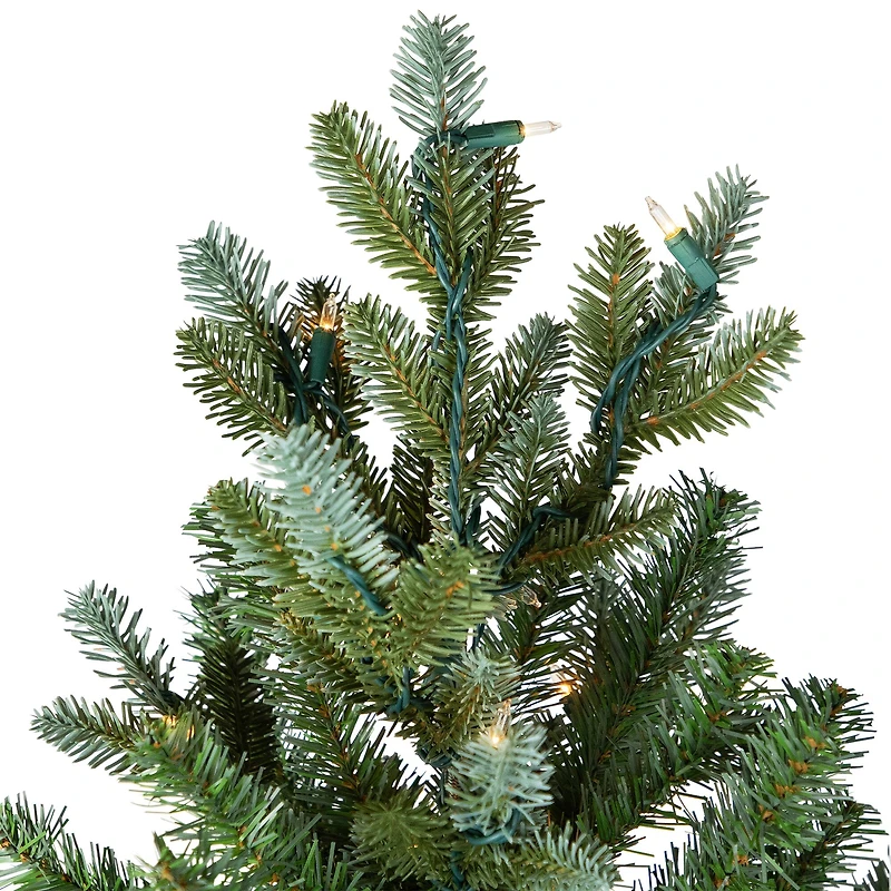 7.5ft. Pre-Lit Real Touch™️Full Blue Spruce Artificial Christmas Tree, Clear Lights