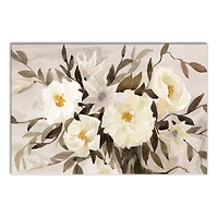 Large Neutral Florals 24" x 16" Canvas Wall Art