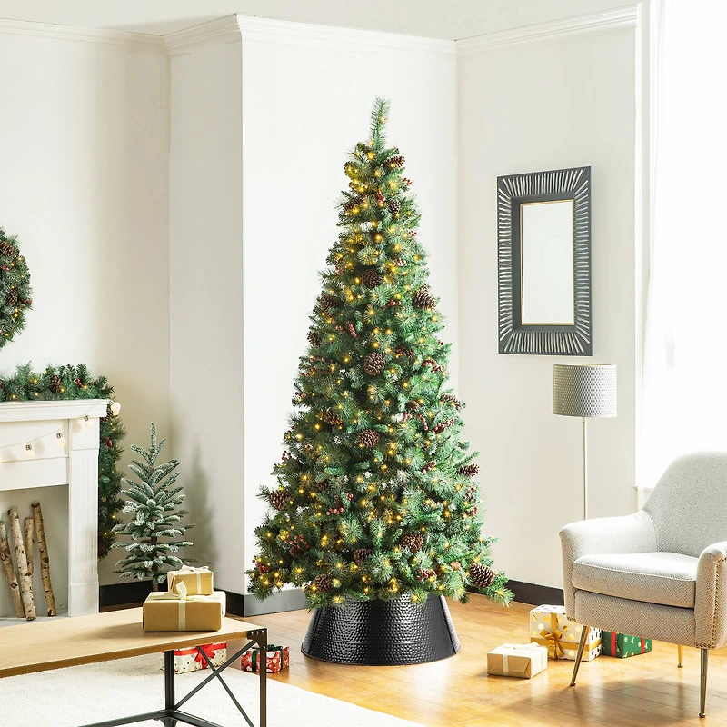 Glitzhome® 26" Hammered Metal Tree Collar