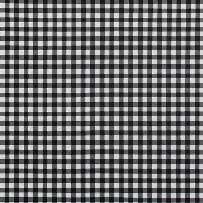 Camelot Fabric Mixology Black Gingham Cotton Home Décor Fabric
