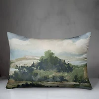Navy Landscape 20" x 14" Indoor/Outdoor Pillow