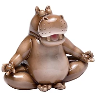 Design Toscano 10.5" A Ton of Zen Yoga Hippo Garden Statue
