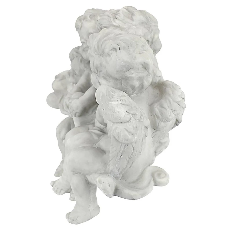 Design Toscano 12" Tall Cherub Conclave Shelf Sitting Angel Sculpture