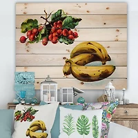 Designart - Banana and Red Berries