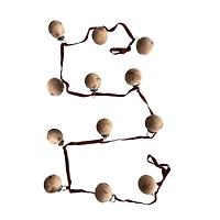 Hello Honey® 6ft. Berry Frosted Glass Ball Ornament & Burgundy Ribbon Garland