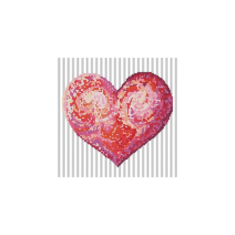 Diamond Dotz® Intermediate Heartfelt with Frame Diamond Painting Kit