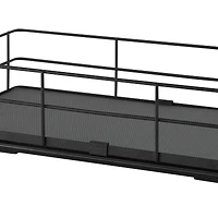 Organize It All Matte Black Slide Out Shelf Organizer