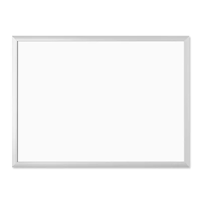 U Brands Silver Aluminum 24" x 18" Framed Magnetic Dry Erase Board