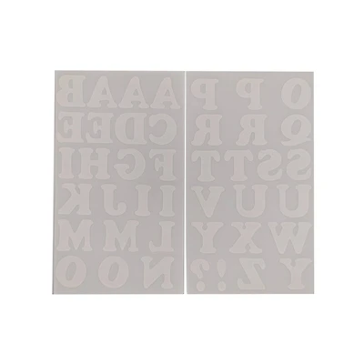 Iron-On White Flocked Cooper Letters by Make Market