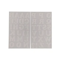 Iron-On White Flocked Cooper Letters by Make Market