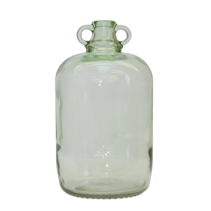 12.25" Sage Green Glass Jug Vases, 2ct.
