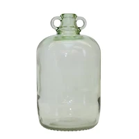 12.25" Sage Green Glass Jug Vases, 2ct.