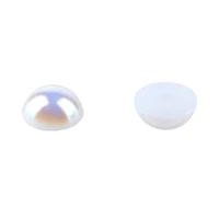 7.5mm White AB Round Flatback Plastic Pearls, 1,200ct. by Bead Landing™