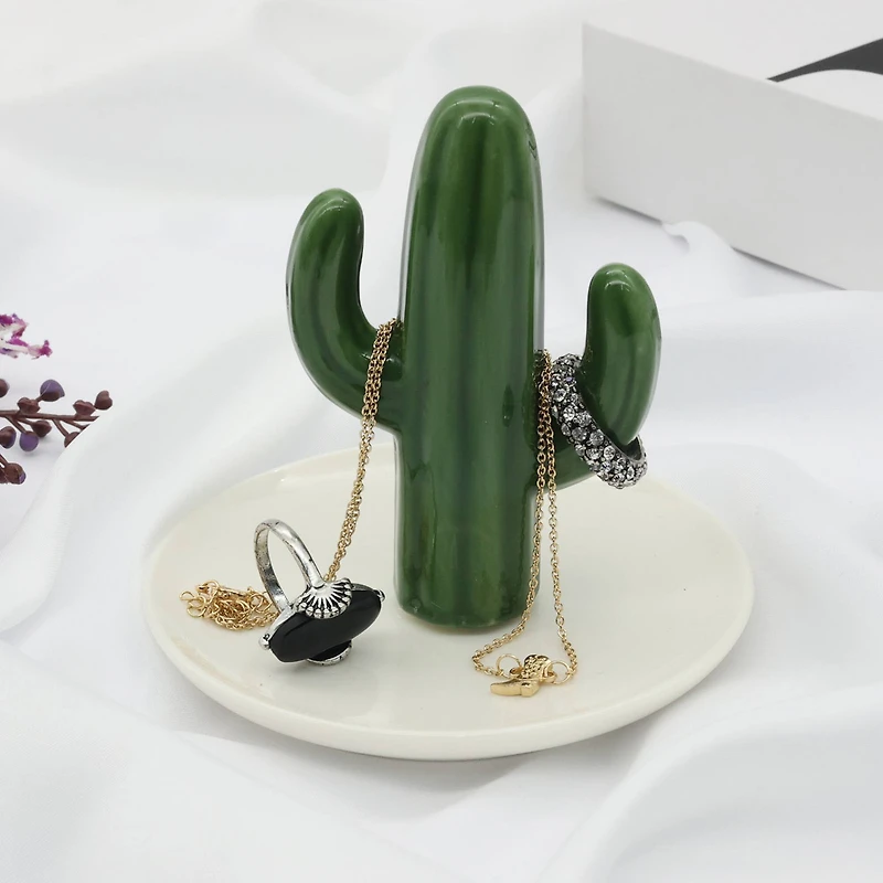 4" Cactus Trinket Dish by Fab Finds