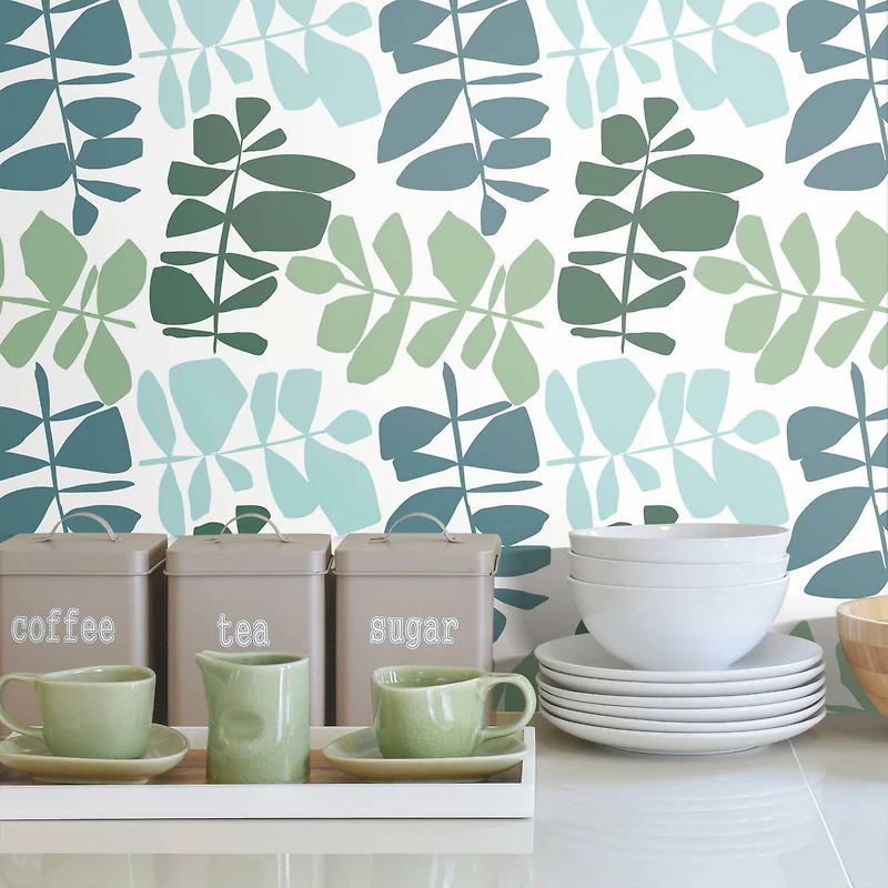 RoomMates Leaf Sprigs Peel & Stick Wallpaper