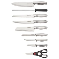 Farberware Stamped Stainless Steel & Graphite 15-Piece Cutlery Set