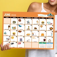 2026 Every Day's A Holiday Medium Desk Pad Monthly Blotter Calendar