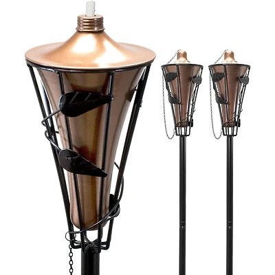 Sorbus 60" Matney Copper Outdoor Torches, 2ct.