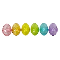 3" Faceted Plastic Easter Eggs, 6ct. by Creatology™