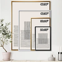 Designart - Minimal Geometric Lines And Squares V