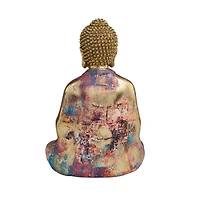 The Novogratz 12.5" Golden Artistic Buddha Tabletop Sculpture