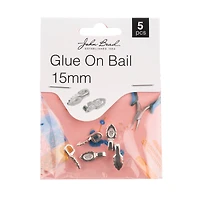 John Bead Must Have Findings 15mm Glue-On Bails, 5ct.