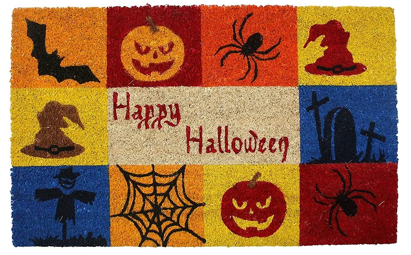 DII® Happy Halloween Vinyl Back Coir Doormat