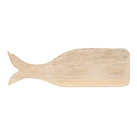 Hello Honey® 20.25" Natural Whale Shaped Acacia & Mango Wood Cheese & Cutting Board