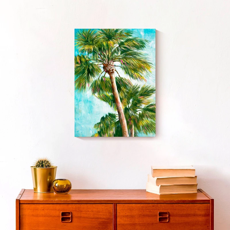 Tropical Palm Trees 12" x 16" Canvas Wall Art