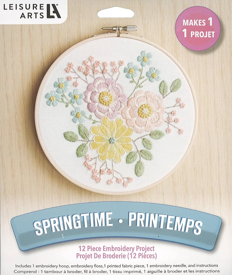 Leisure Arts® 6" Springtime Embroidery Kit