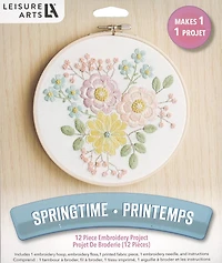 Leisure Arts® 6" Springtime Embroidery Kit