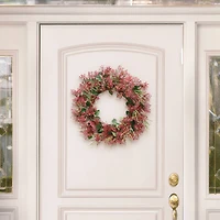24" Artificial Gypsophila Floral Spring Wreath