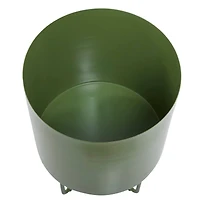 Green Modern Planter, Set of 2" 16", 13"