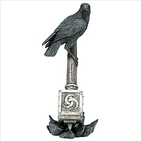 9" Raven Guardian of Thor's Thunder Hammer Statue