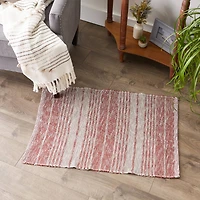 DII® Variegated Stripe Handwoven Recycled Yarn Rug
