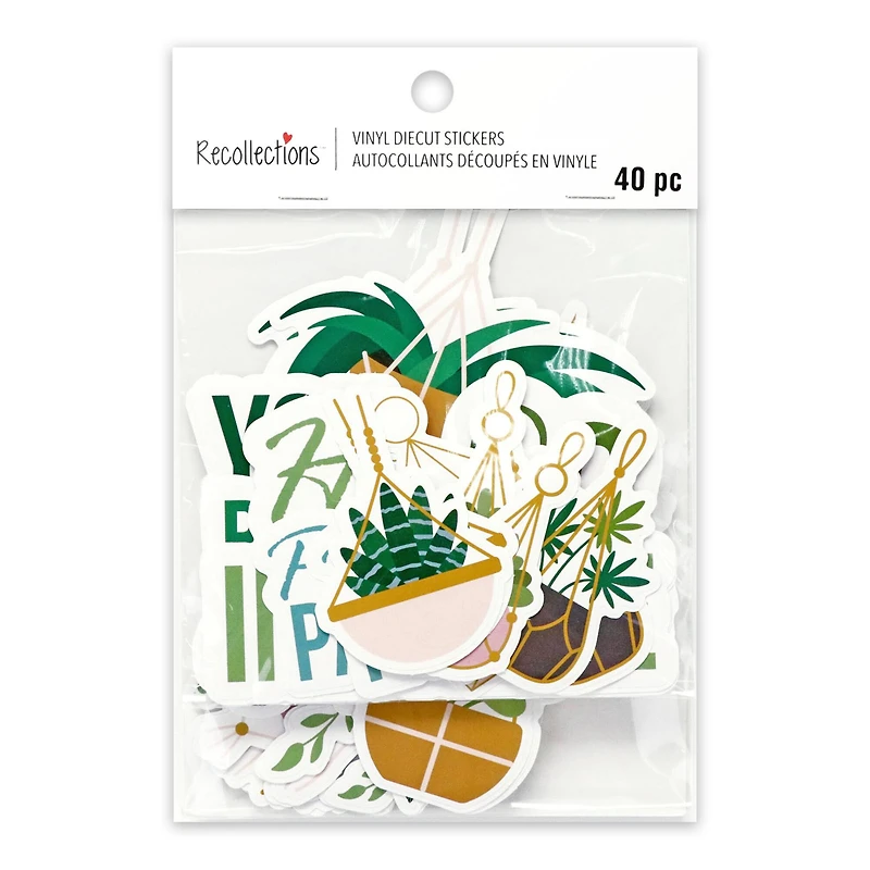 House Plants Vinyl Die Cut Stickers by Recollections™