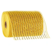 5.5" x 45ft. Mustard Mesh Ribbon by Celebrate It™