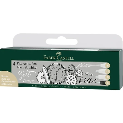 10 Pack: Faber-Castell® PITT Artist Pen® Black & White Set