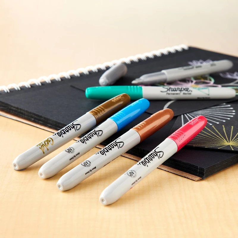 6 Packs: 6 ct. (36 total) Sharpie® Fine Point Metallic Permanent Markers