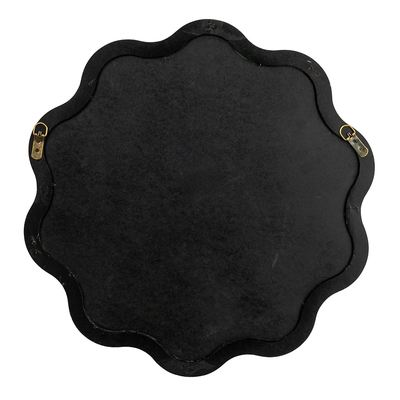 Hello Honey® 23.75" Green Scalloped Wavy Wall Mirror