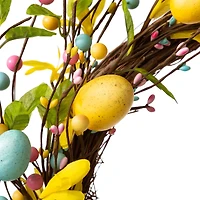 Glitzhome® 22" Easter Egg Wreath