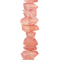 12 Pack: Peach Crystal Chunk Beads by Bead Landing™