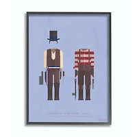 Stupell Industries Gangs of New York Wall Art in Black Frame