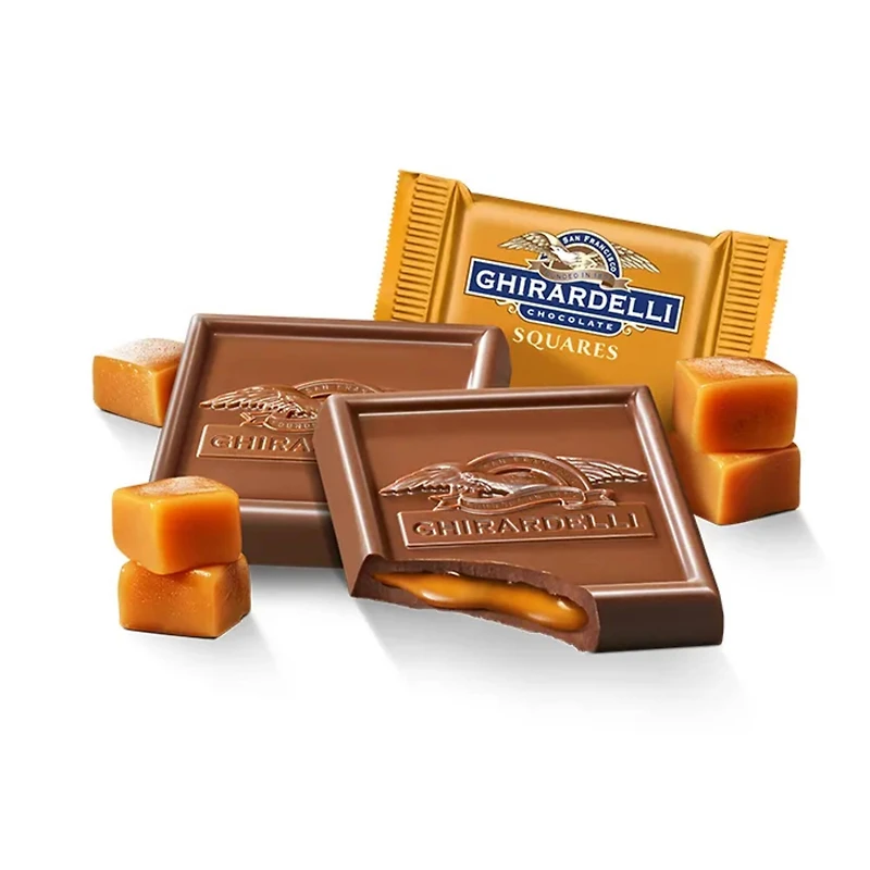 Ghirardelli® Caramel Filled Milk Chocolate Square