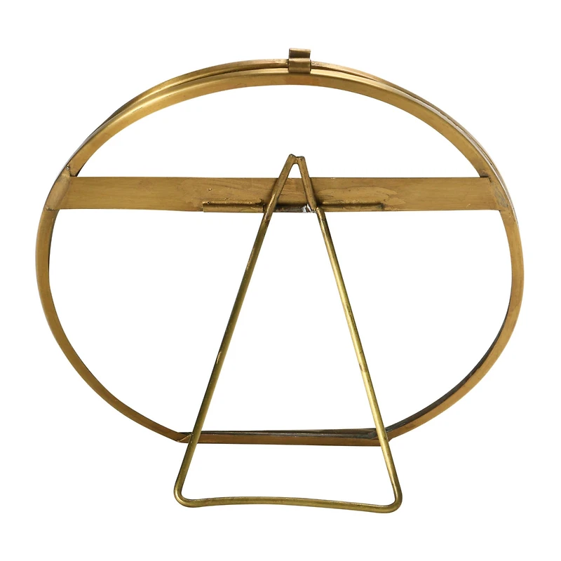 Hello Honey® Brass & Glass 5.5" x 5.5" Photo Frame